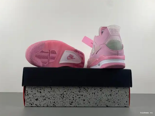 Cheap Kickmax X OFF-WHITE JORDAN PINK 4 0516